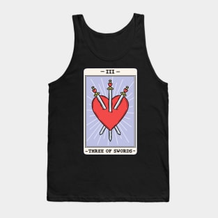 Three of swords Tank Top